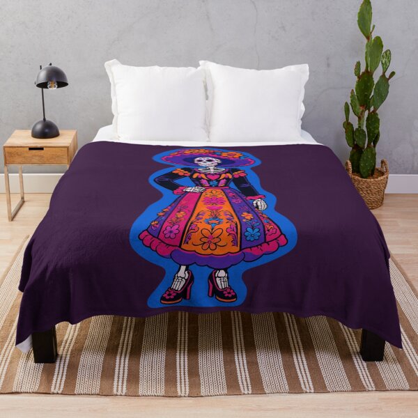 Item preview, Traditional La Catrina – Mexican Folk Dress Day of the Dead Skeleton designed and sold by KungPowUnicorn.