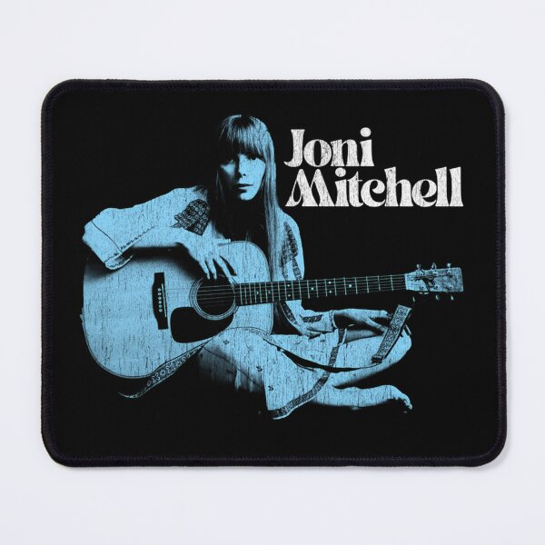 Item preview, Female Musician Playing Acoustic Guitar Monochrome Blue designed and sold by RichardScanlen.