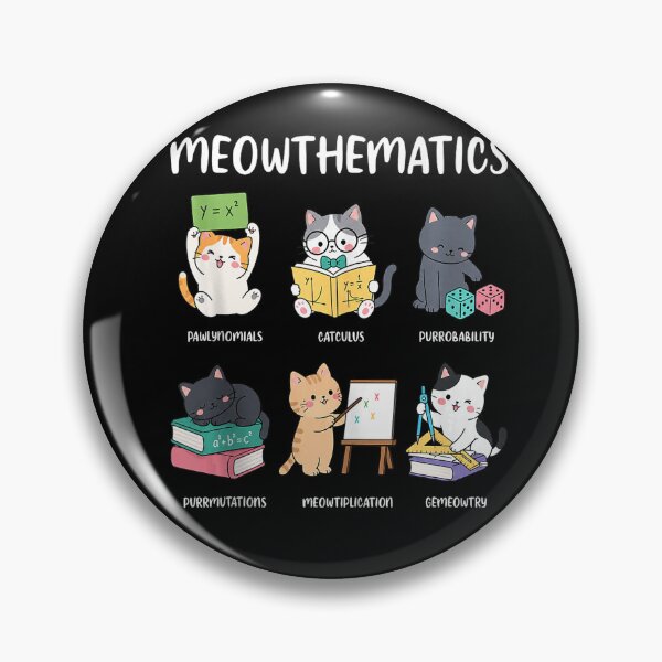 Item preview, Meowthematics Cute Math Cats Funny Teacher Puns designed and sold by VioletNance.