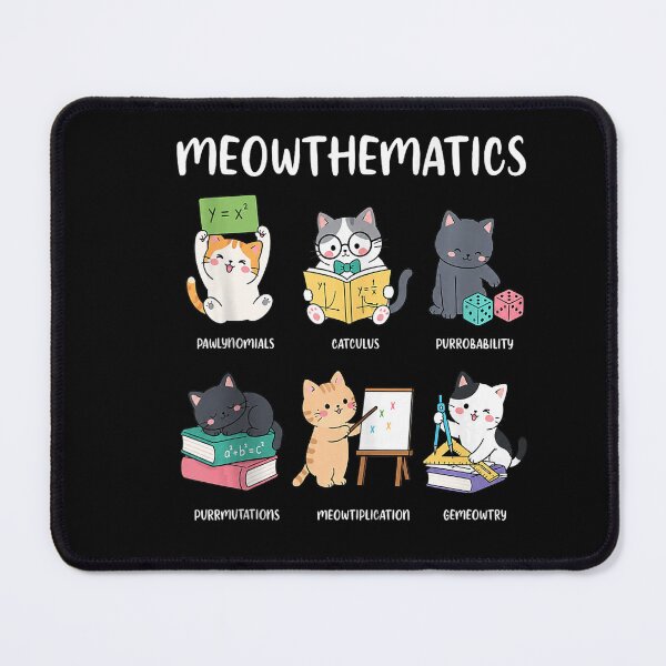 Item preview, Meowthematics Cute Math Cats Funny Teacher Puns designed and sold by VioletNance.