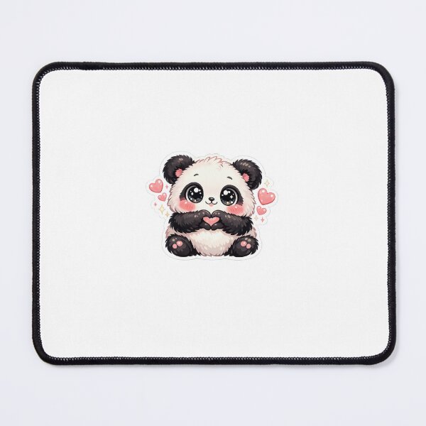 Item preview, Heart Panda Sticker Kawaii Cute Animal Love for Friends, Couples & Panda Lovers designed and sold by CutePrintCorner.