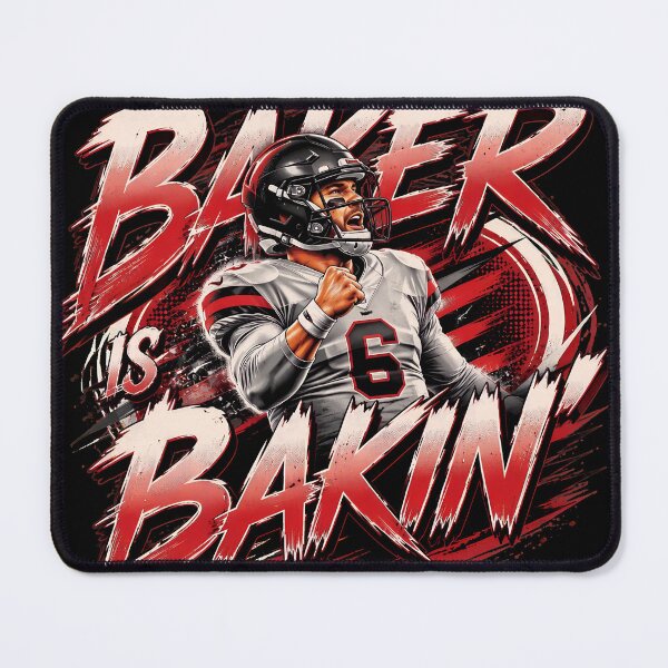 Item preview, Fierce Football Quarterback Red White Graphic designed and sold by Hope-Think-Live.