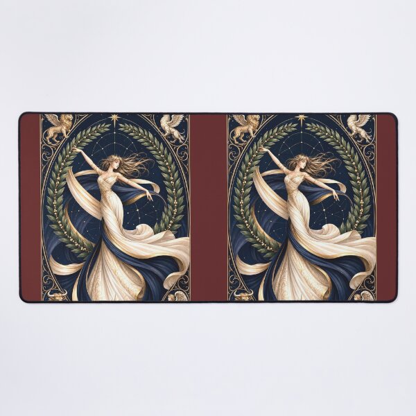 Item preview, The World Tarot Card Goddess Gothic Occult Art designed and sold by MythicMood.