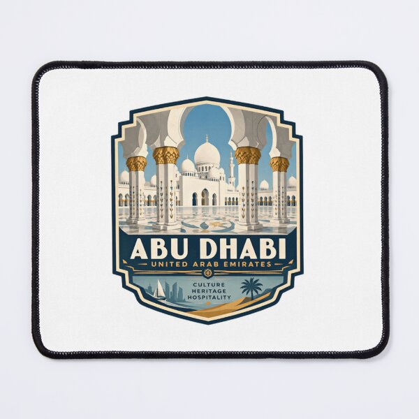 Item preview, Abu Dhabi United Arab Emirates Culture Heritage Hospitality Travel Souvenir Explorer designed and sold by Simsimah26Parks.