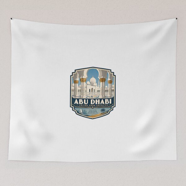 Item preview, Abu Dhabi United Arab Emirates Culture Heritage Hospitality Travel Souvenir Explorer designed and sold by Simsimah26Parks.