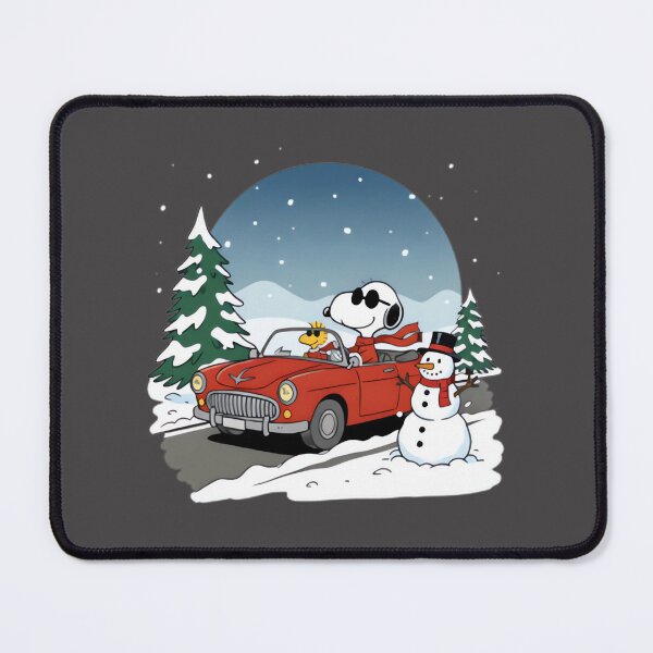 Item preview, Snoopy Driving Red Car In Snow M | Limited Edition designed and sold by alterity268.