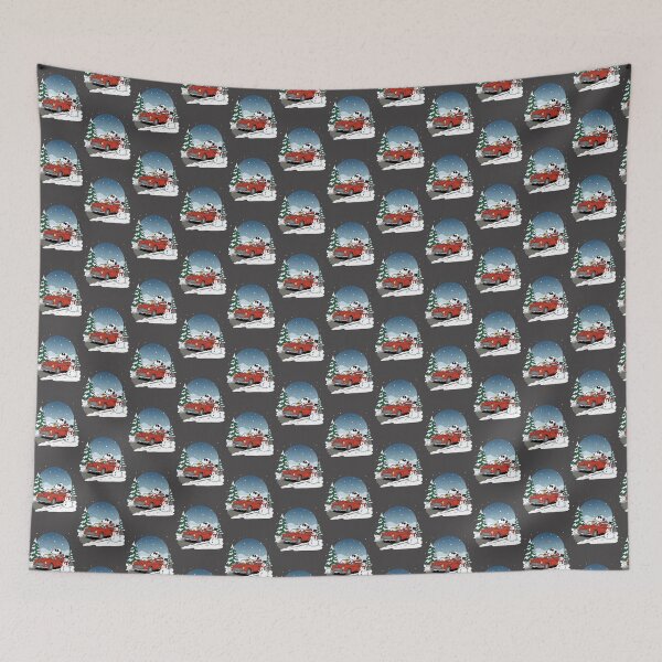 Item preview, Snoopy Driving Red Car In Snow M | Limited Edition designed and sold by alterity268.