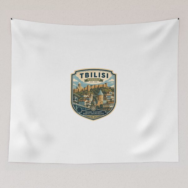 Item preview, Tbilisi Georgia Est. 1122 Where History Meets Hospitality Georgian Travel Souvenir designed and sold by Simsimah26Parks.