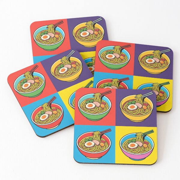 Item preview, Colorful Ramen Noodle Bowl Pop Art – Japanese Food Illustration designed and sold by Generic RedHead Designs.