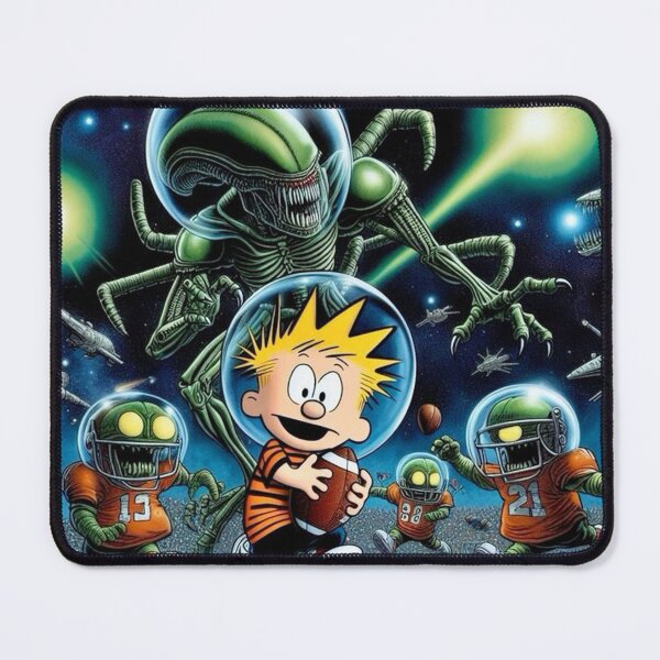 Item preview, CALVIN AND HOBBES VS MONSTER ALIEN designed and sold by thebestposter.