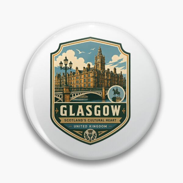 Item preview, Glasgow Scotland's Cultural Heart United Kingdom Travel Souvenir Scottish Heritage designed and sold by Simsimah26Parks.