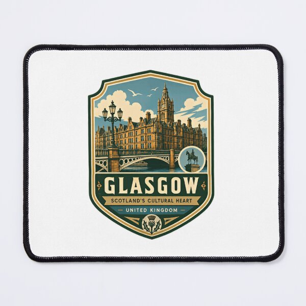 Item preview, Glasgow Scotland's Cultural Heart United Kingdom Travel Souvenir Scottish Heritage designed and sold by Simsimah26Parks.