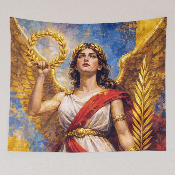 Item preview, Greek Goddess Nike - The Spirit of Victory Painting designed and sold by GalleryKauffeld.