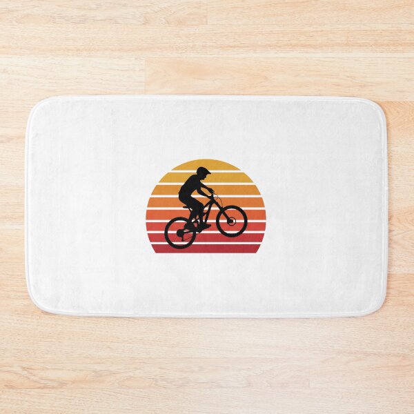 Item preview,  Retro Mountain Biker Silhouette Jump Vintage Sunset Art designed and sold by pattman.