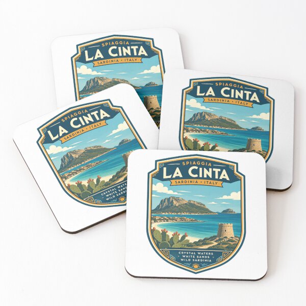 Item preview, Spiaggia La Cinta Sardinia Italy Crystal Waters White Sands Wild Sardinia European Travel Souvenir designed and sold by Simsimah26Parks.