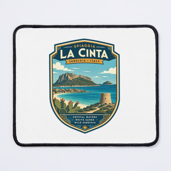 Item preview, Spiaggia La Cinta Sardinia Italy Crystal Waters White Sands Wild Sardinia European Travel Souvenir designed and sold by Simsimah26Parks.
