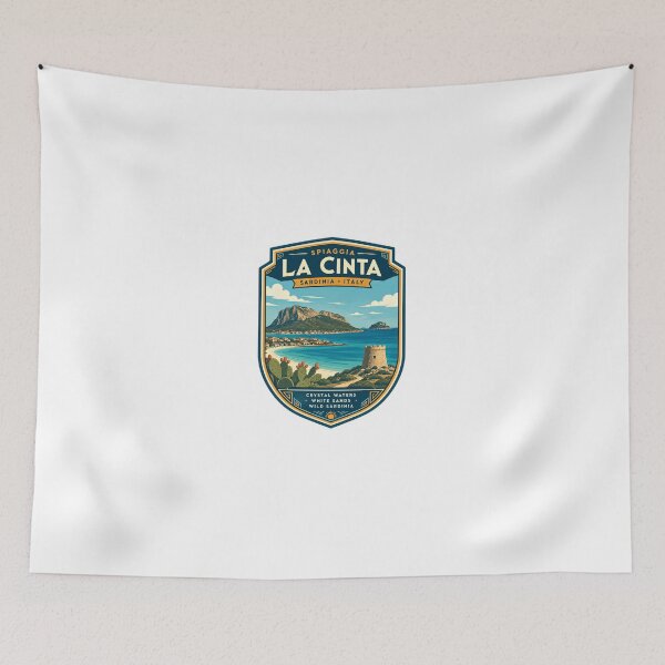 Item preview, Spiaggia La Cinta Sardinia Italy Crystal Waters White Sands Wild Sardinia European Travel Souvenir designed and sold by Simsimah26Parks.