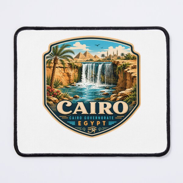 Item preview, Cairo Cairo Governorate Egypt Travel Souvenir Giza Pyramids Landmark designed and sold by Star3NowForMe.