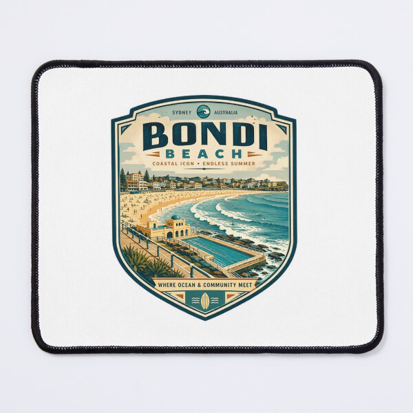 Item preview, Bondi Beach Sydney Australia Coastal Icon Endless Summer Travel Vacationer designed and sold by Simsimah26Parks.