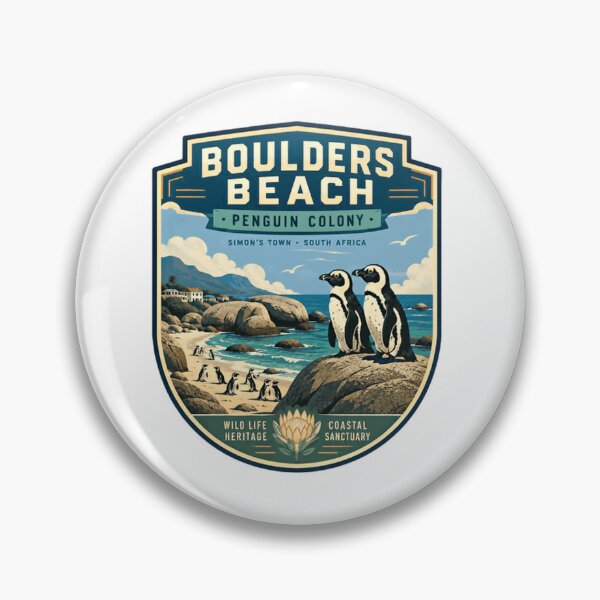 Item preview, Boulders Beach Penguin Colony Simon's Town South Africa Wild Life Heritage Coastal Sanctuary Travel Souvenir designed and sold by Simsimah26Parks.