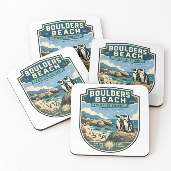 Item preview, Boulders Beach Penguin Colony Simon's Town South Africa Wild Life Heritage Coastal Sanctuary Travel Souvenir designed and sold by Simsimah26Parks.