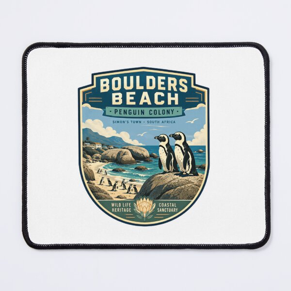 Item preview, Boulders Beach Penguin Colony Simon's Town South Africa Wild Life Heritage Coastal Sanctuary Travel Souvenir designed and sold by Simsimah26Parks.