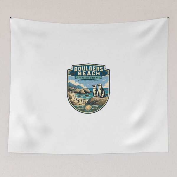 Item preview, Boulders Beach Penguin Colony Simon's Town South Africa Wild Life Heritage Coastal Sanctuary Travel Souvenir designed and sold by Simsimah26Parks.