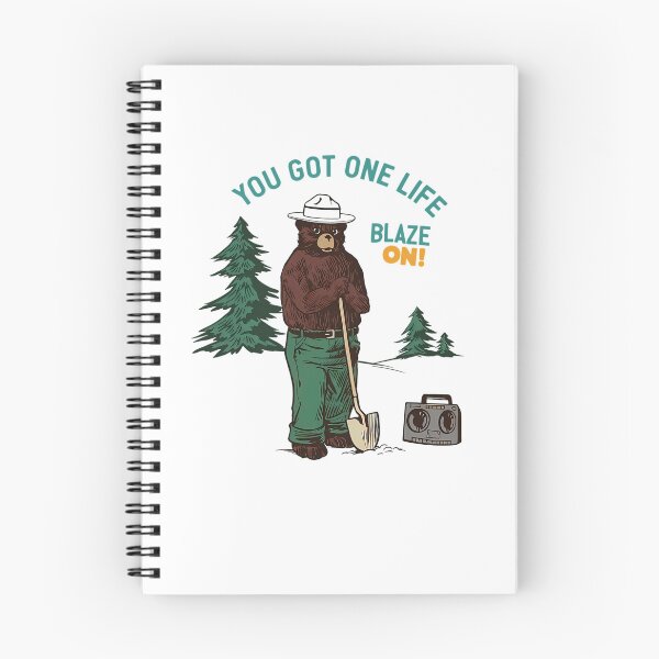 Item preview, Blaze On You Got One Life Smokey Bear designed and sold by MayaloveStores.