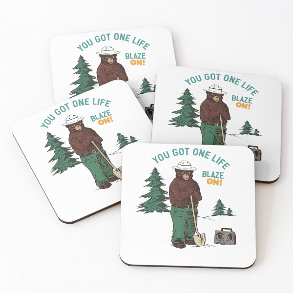 Item preview, Blaze On You Got One Life Smokey Bear designed and sold by MayaloveStores.