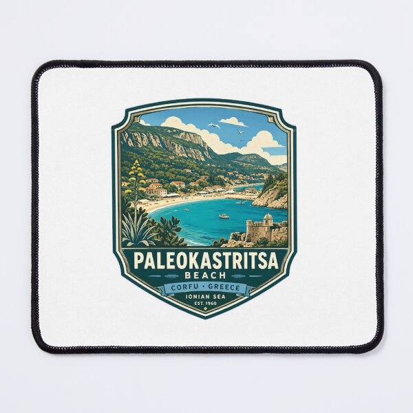 Item preview, Paleokastritsa Beach Corfu Greece Ionian Sea Est 1960 Travel Souvenir Vacation designed and sold by Simsimah26Parks.