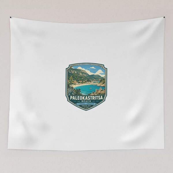 Item preview, Paleokastritsa Beach Corfu Greece Ionian Sea Est 1960 Travel Souvenir Vacation designed and sold by Simsimah26Parks.