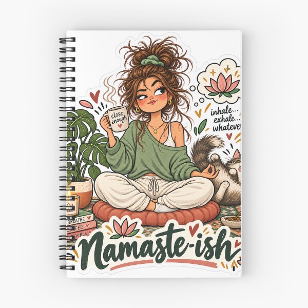 Item preview, Namaste-ish – Funny Yoga Lover Sticker designed and sold by ChicClicker.