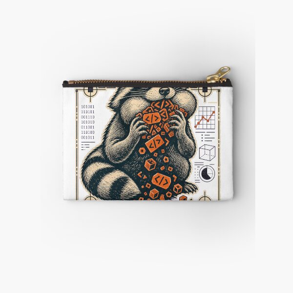 Item preview, Max Tokens Reached Raccoon Linocut Tee - Funny AI Error Design designed and sold by KIDEnia.