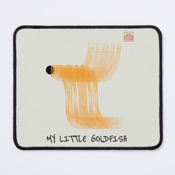 Item preview, My Little Goldfish Is Upset Typography Illustration designed and sold by JOCSTOCK.