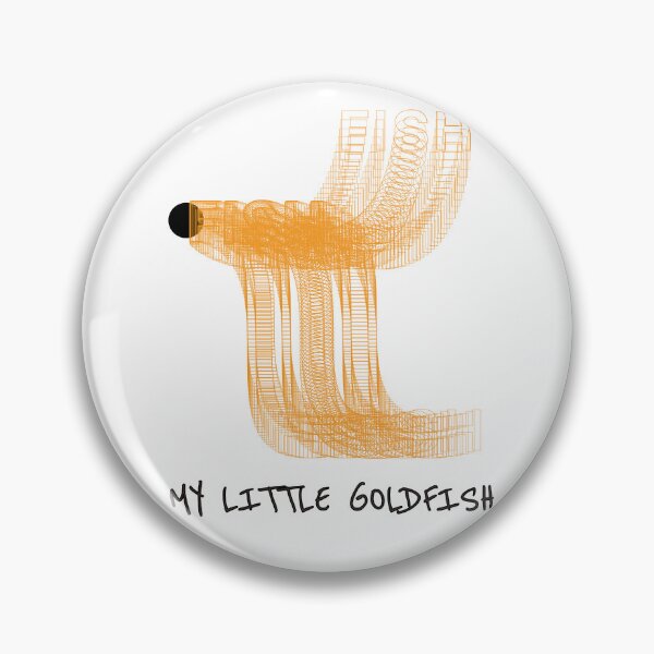 Item preview, My Little Goldfish Is Upset Typography Illustration designed and sold by JOCSTOCK.