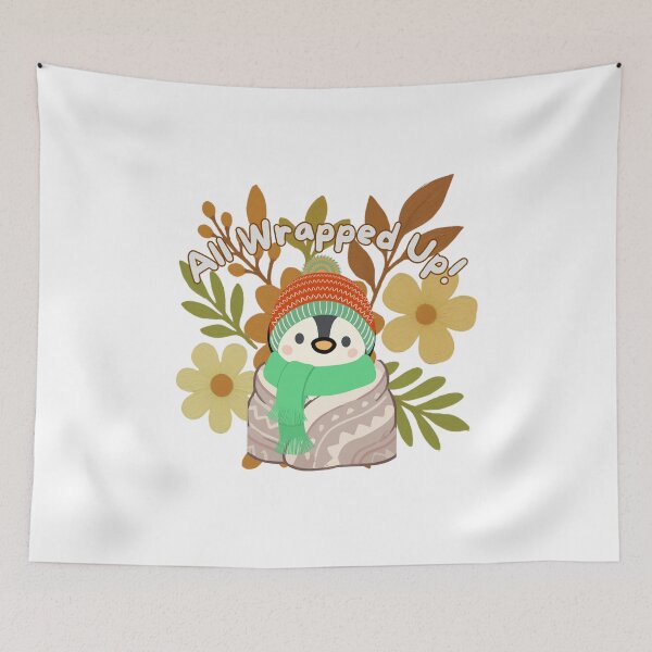 Item preview, All Wrapped Up Cute Cartoon Penguin T Shirt Design designed and sold by soprinted.
