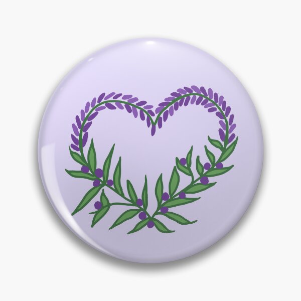 Item preview, Floral Lavender Heart  designed and sold by CamilasPrints.