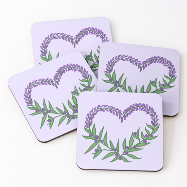 Item preview, Floral Lavender Heart  designed and sold by CamilasPrints.