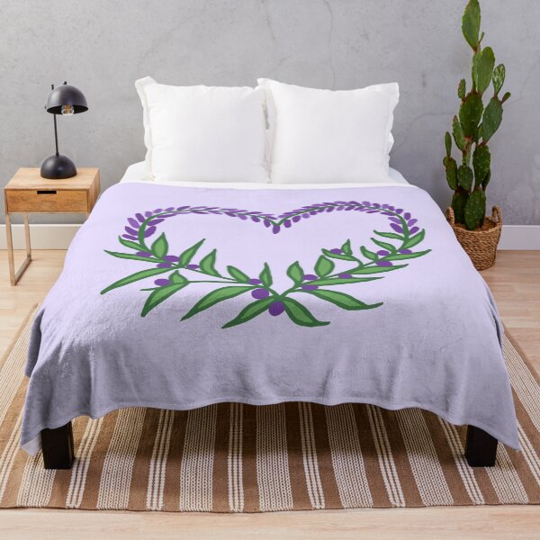 Item preview, Floral Lavender Heart designed and sold by CamilasPrints.