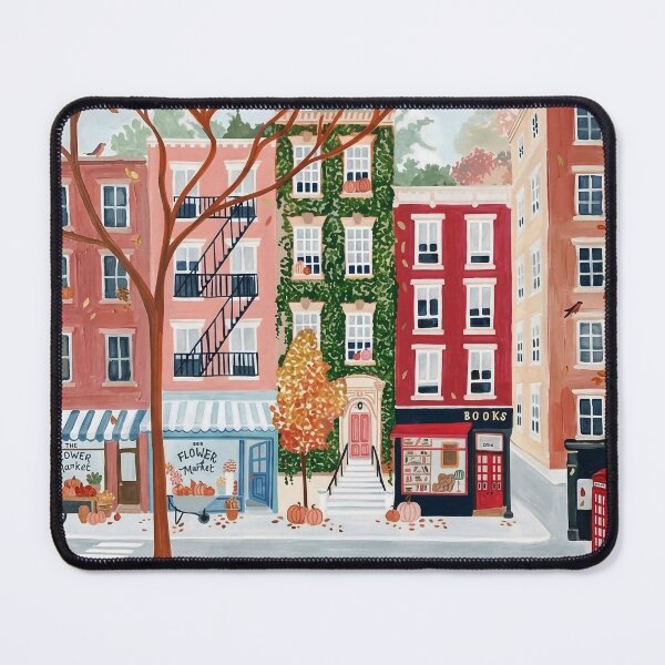 Item preview, West Village Acrylic Print | New York City Travel Poster | American designed and sold by POSTERIOCREW.