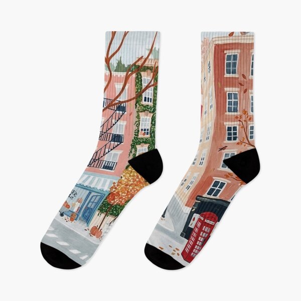 Item preview, West Village Acrylic Print | New York City Travel Poster |  American designed and sold by POSTERIOCREW.