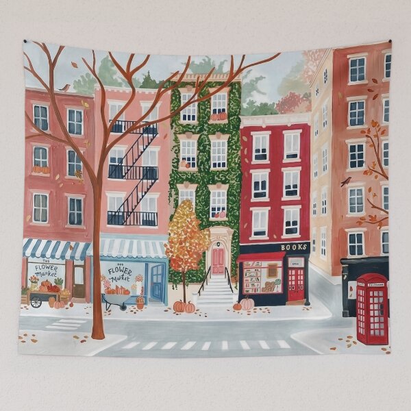 Item preview, West Village Acrylic Print | New York City Travel Poster |  American designed and sold by POSTERIOCREW.