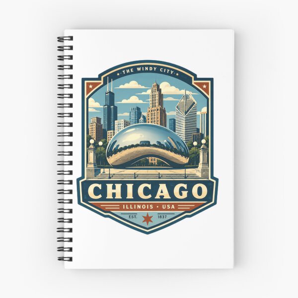 Item preview, The Windy City Chicago Illinois Usa Est. 1837 Travel City Landmark Souvenir designed and sold by Simsimah26Parks.
