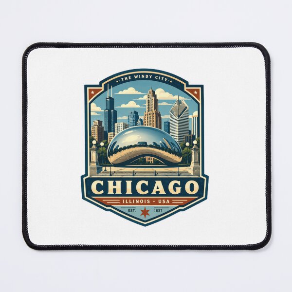 Item preview, The Windy City Chicago Illinois Usa Est. 1837 Travel City Landmark Souvenir designed and sold by Simsimah26Parks.