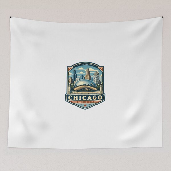 Item preview, The Windy City Chicago Illinois Usa Est. 1837 Travel City Landmark Souvenir designed and sold by Simsimah26Parks.