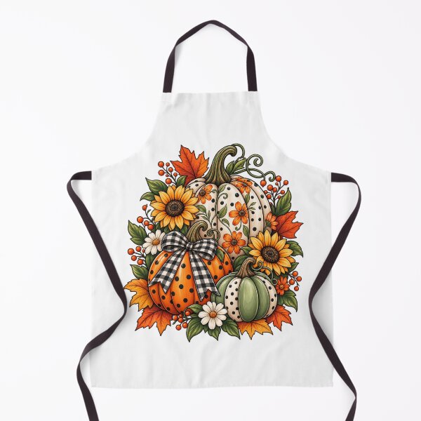 Item preview, Pumpkin Floral Harvest – Cute Fall Halloween Pumpkin designed and sold by afr-saad.