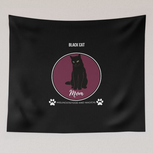 Item preview, Black Cat Mom, Misunderstood And Magical Gift designed and sold by Zyvora-merch.