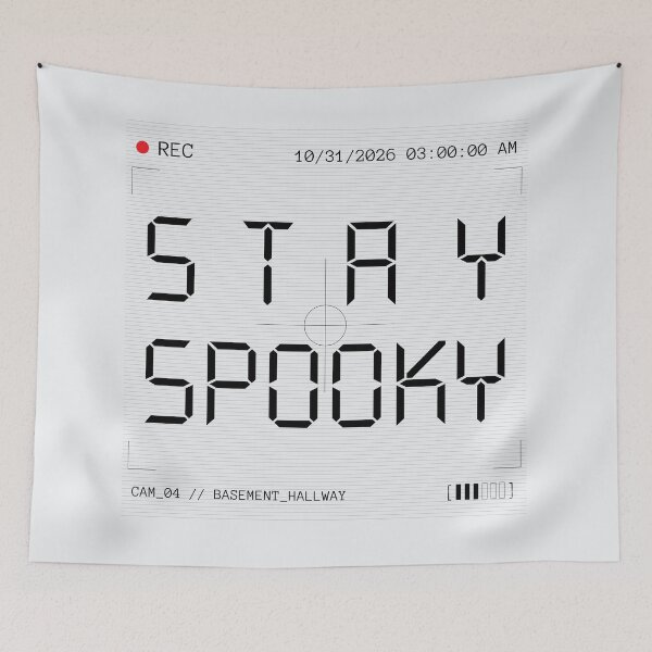 Artikelvorschau, Stay Spooky Sicherheitskamera-Design entworfen und verkauft von photossmirnov.