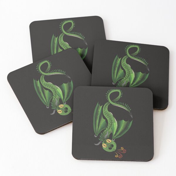 Item preview, Cheeky Linocut Dragon illustration designed and sold by JelliGraphy.