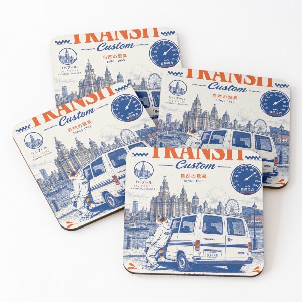 Item preview, 1983 Transit Custom Liverpool England Vintage Japanese Poster Custom Van designed and sold by BRTHRCNK01.